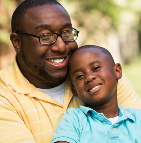 Happy Father and Son